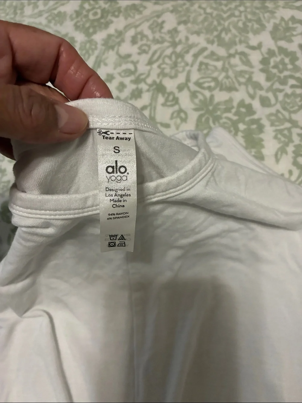 ALO Yoga White Twist-Front Tank Top